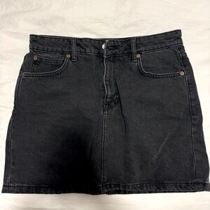 Mango Dark Denim Mini Skirt Small
